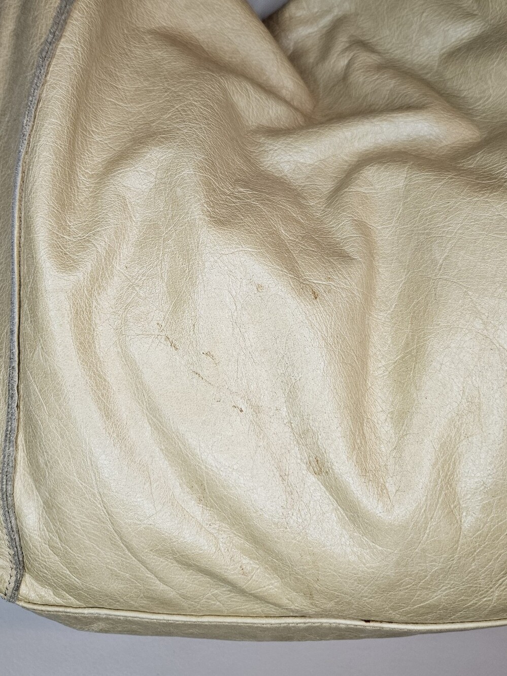 Arcadia Italy Vintage Gold Leather Hobo Bag Butterfly Embossed Y2K Rare - Picture 8 of 16